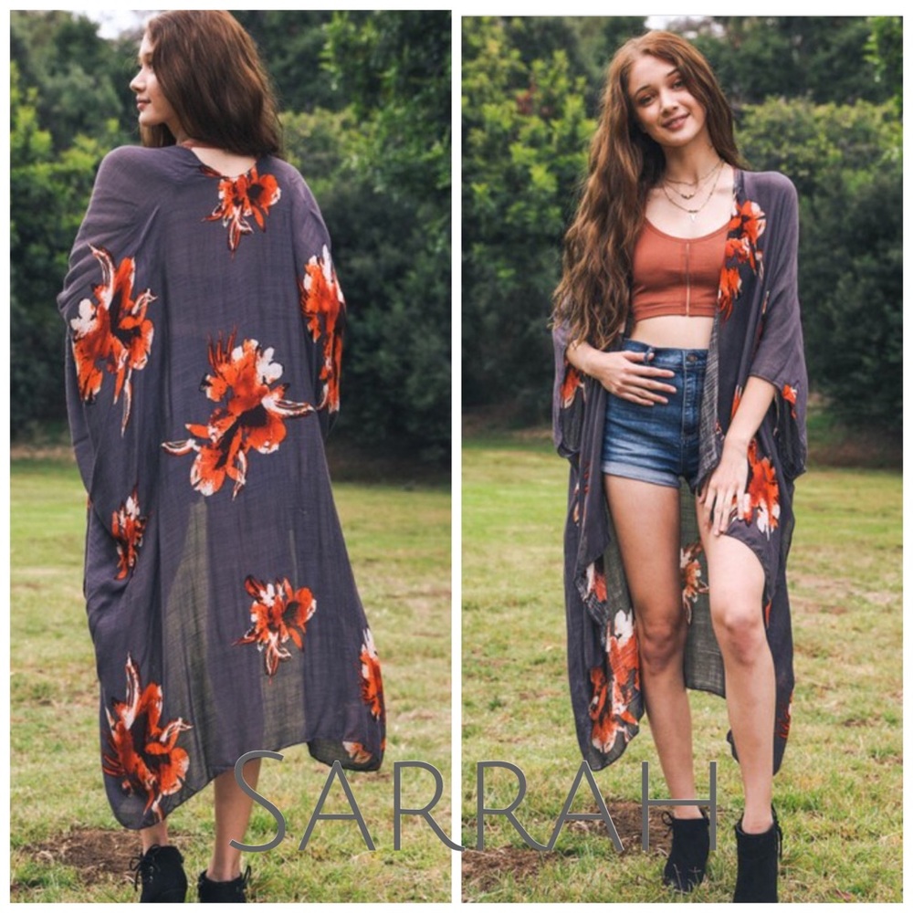Sold do not purchase New Bohemian Print Kimono - Picture 3 of 7